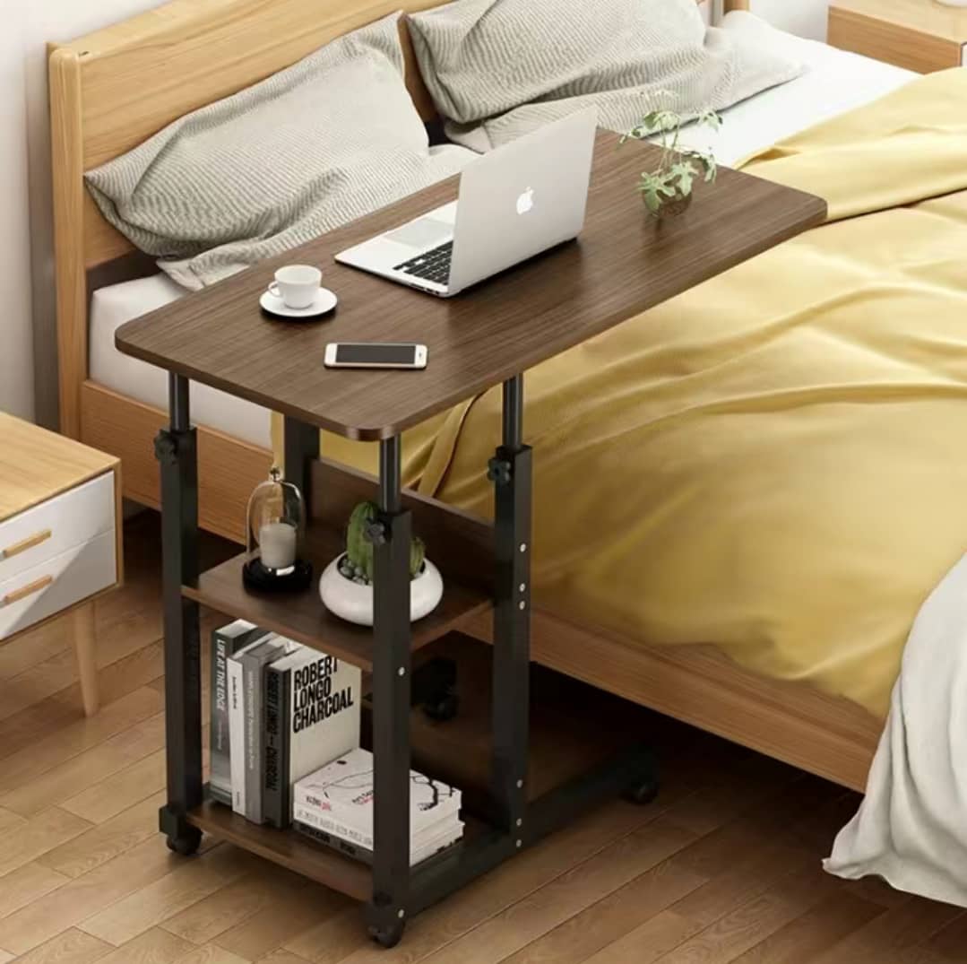 Bedside Laptop Table With Compartment